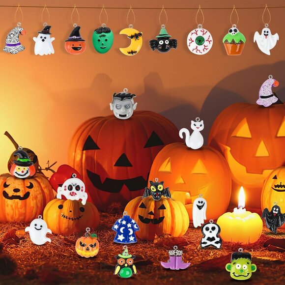 36PCS Mini Resin Halloween Ornaments Hanging Ornaments‎ for Tree Decorations - Picture 4 of 7